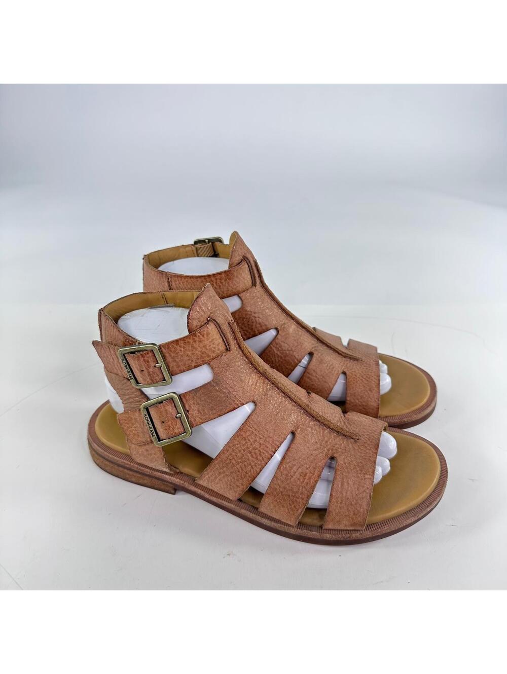 Kork-Ease Baltea Gladiator Leather Booties US 8 M Brown Flat Sandals - Picture 5 of 13